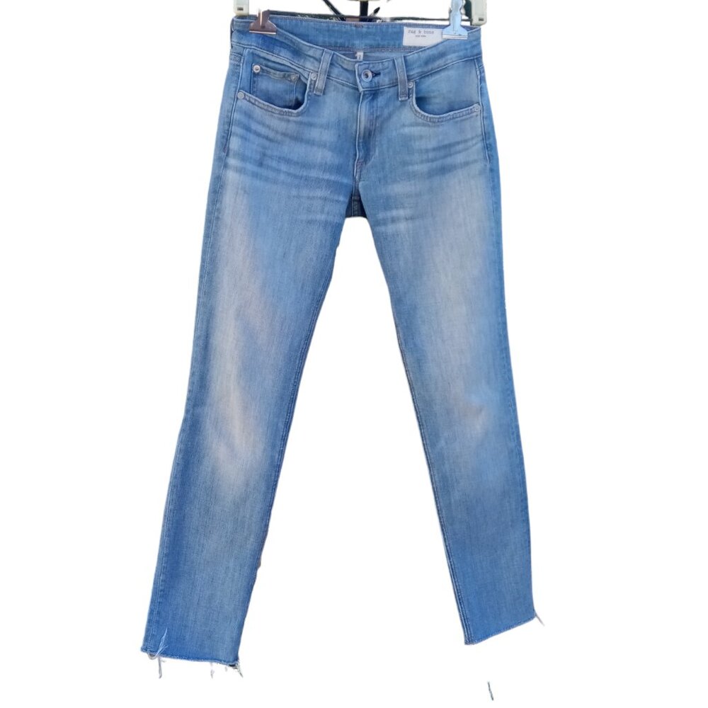 Rag & Bone Dre Low-Rise Slim Boyfriend Jeans Tulip Wash sz 23